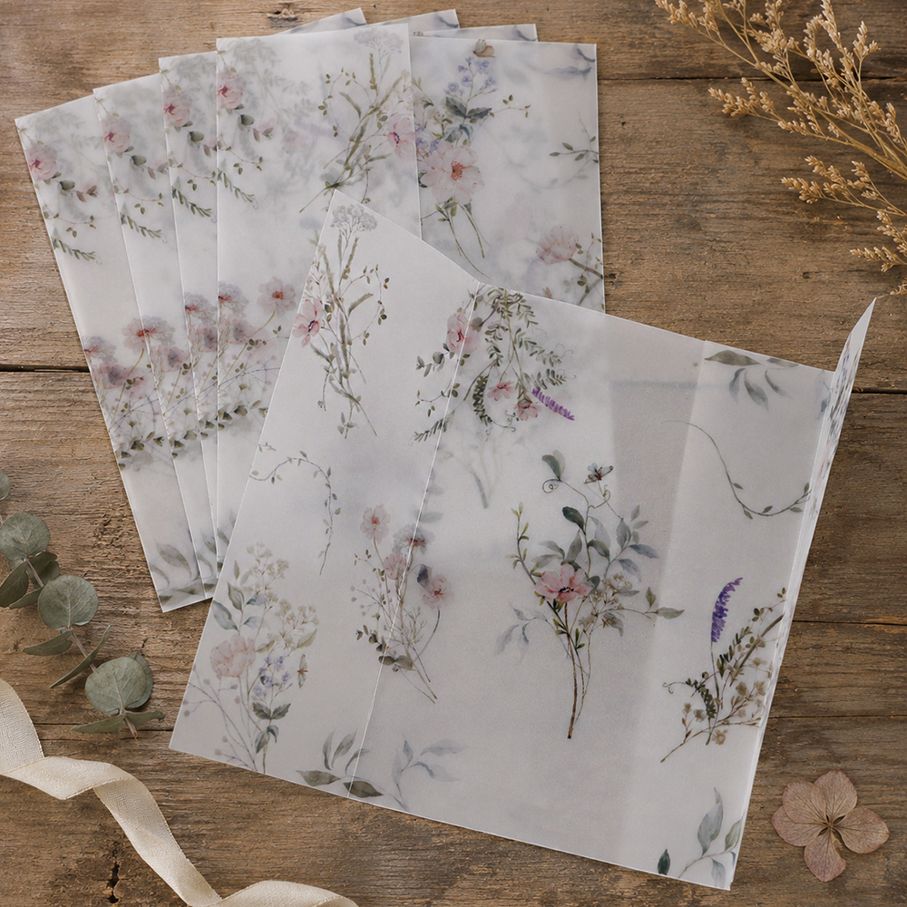 20/50pcs Vellum Wrap with Wate - Wedding Envelopes 评论和价格