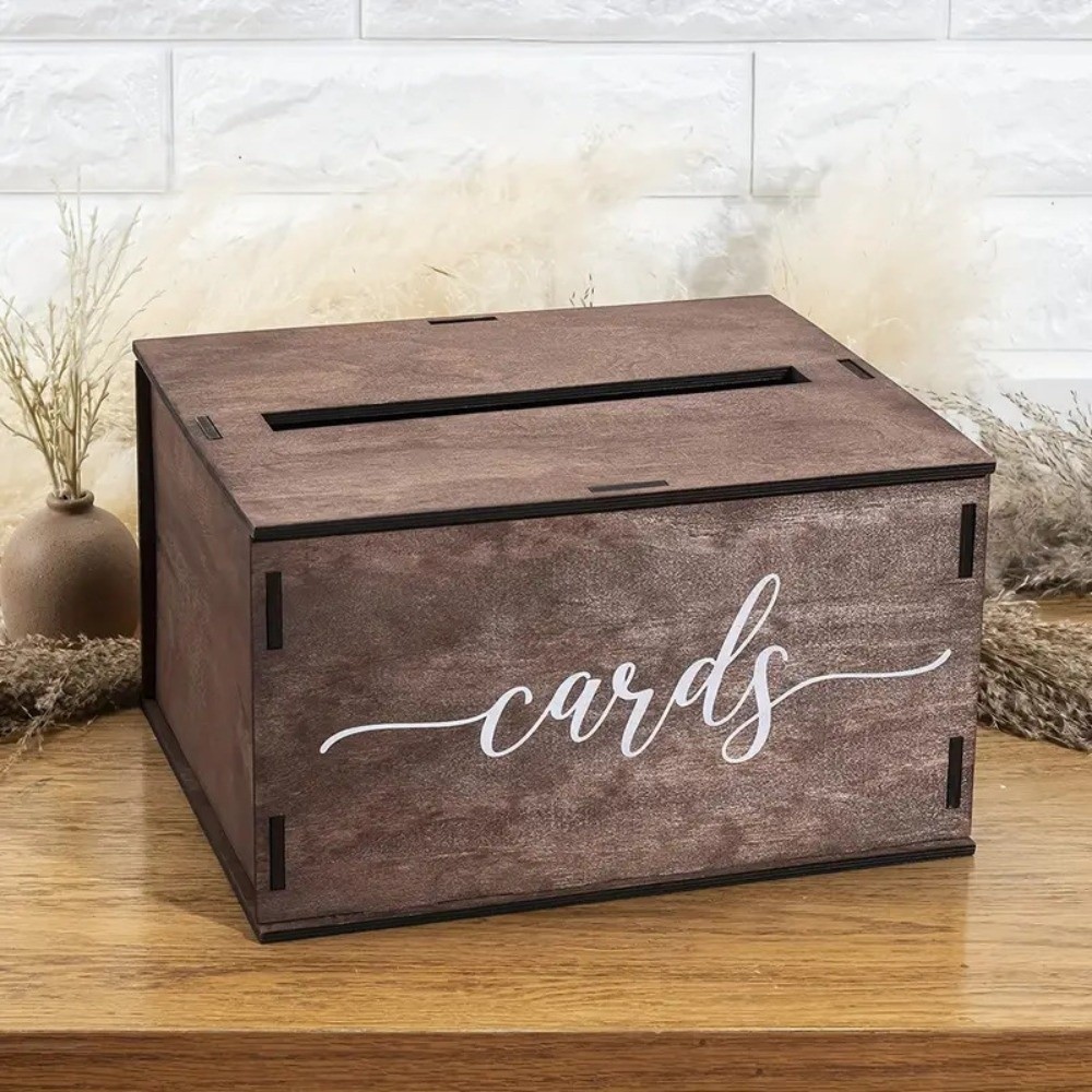 New Wooden Wedding Card Box De - Wedding Card Box 评论和价格