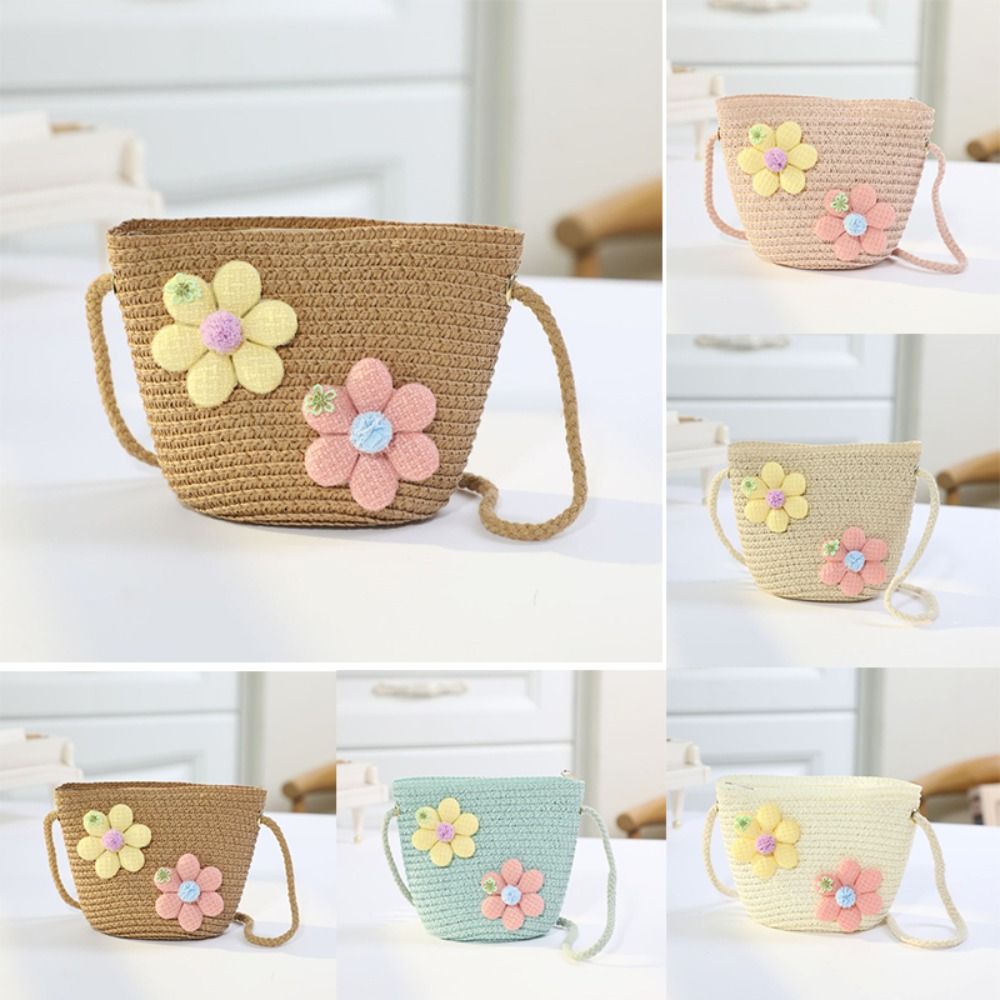 Handmade Woven Girl Flower Str - Flower Girl Basket 评论和价格