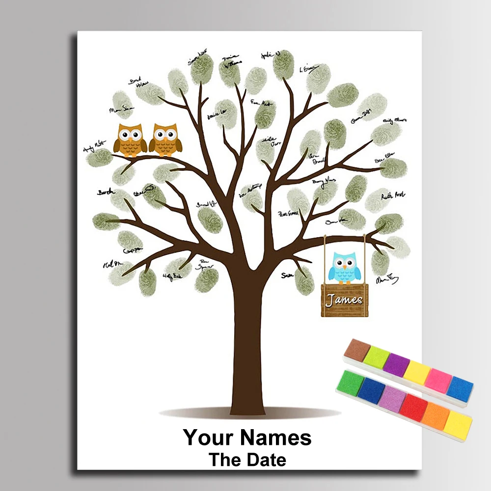 Personalized Signature Fingerp - Personalized Guest Book 评论和价格