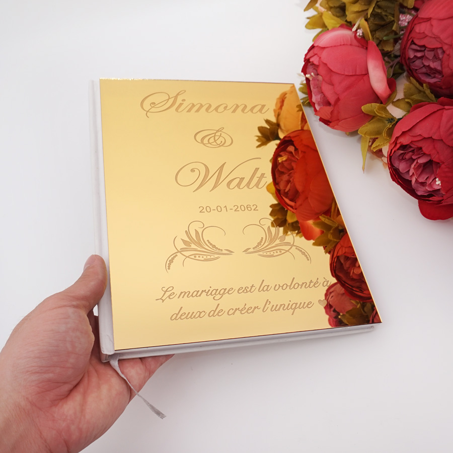 Acrylic Mirror Personalized El - Personalized Guest Book 评论和价格