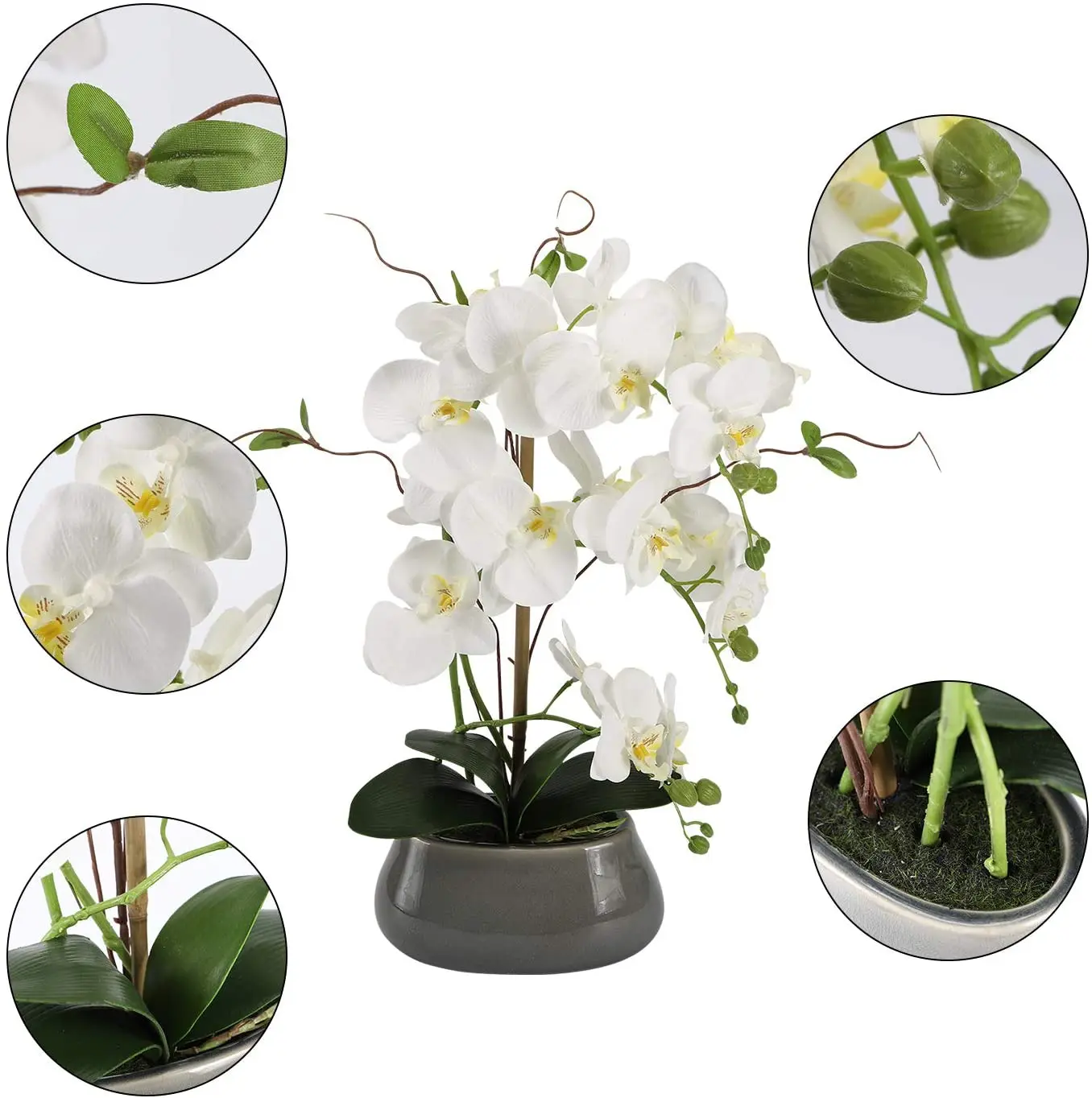 Artificial Orchid Flowers Cent - Flower Girl Basket 评论和价格