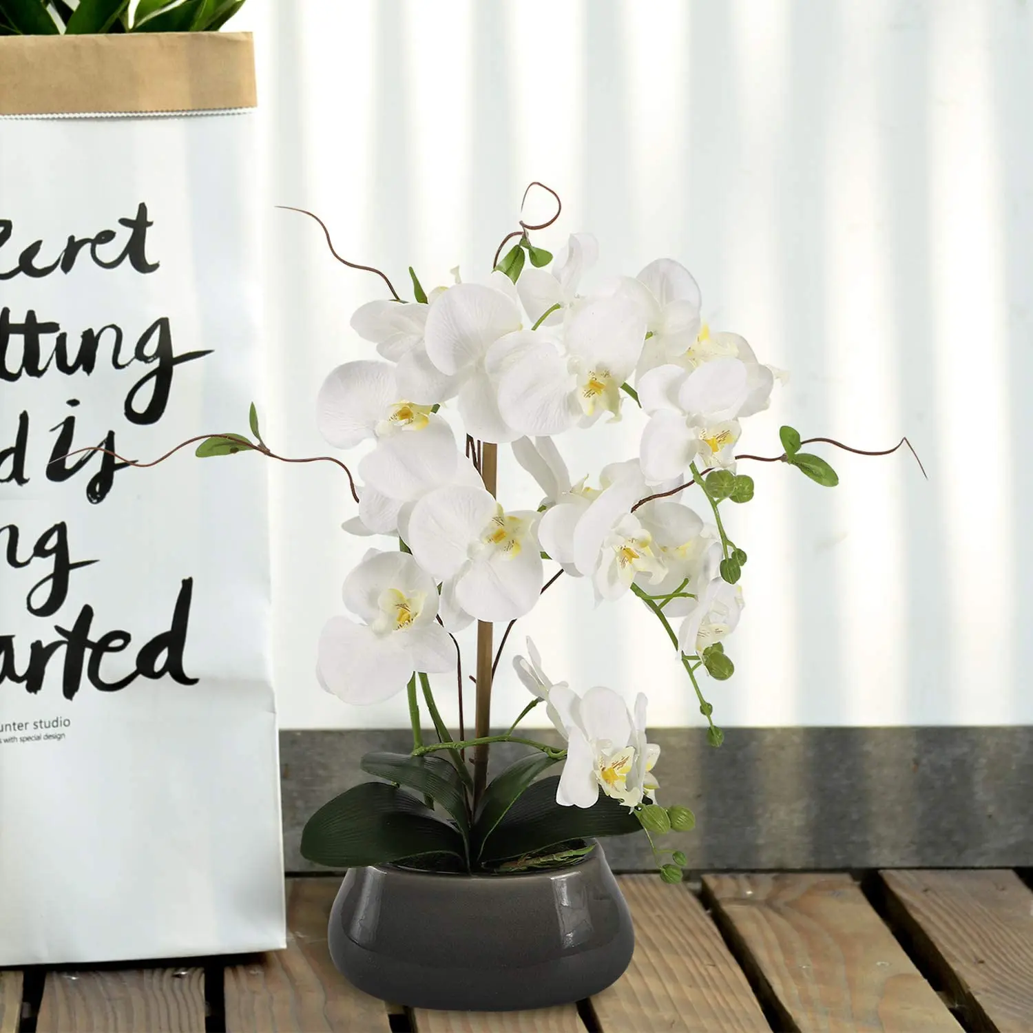 Artificial Orchid Flowers Cent - Flower Girl Basket 评论和价格