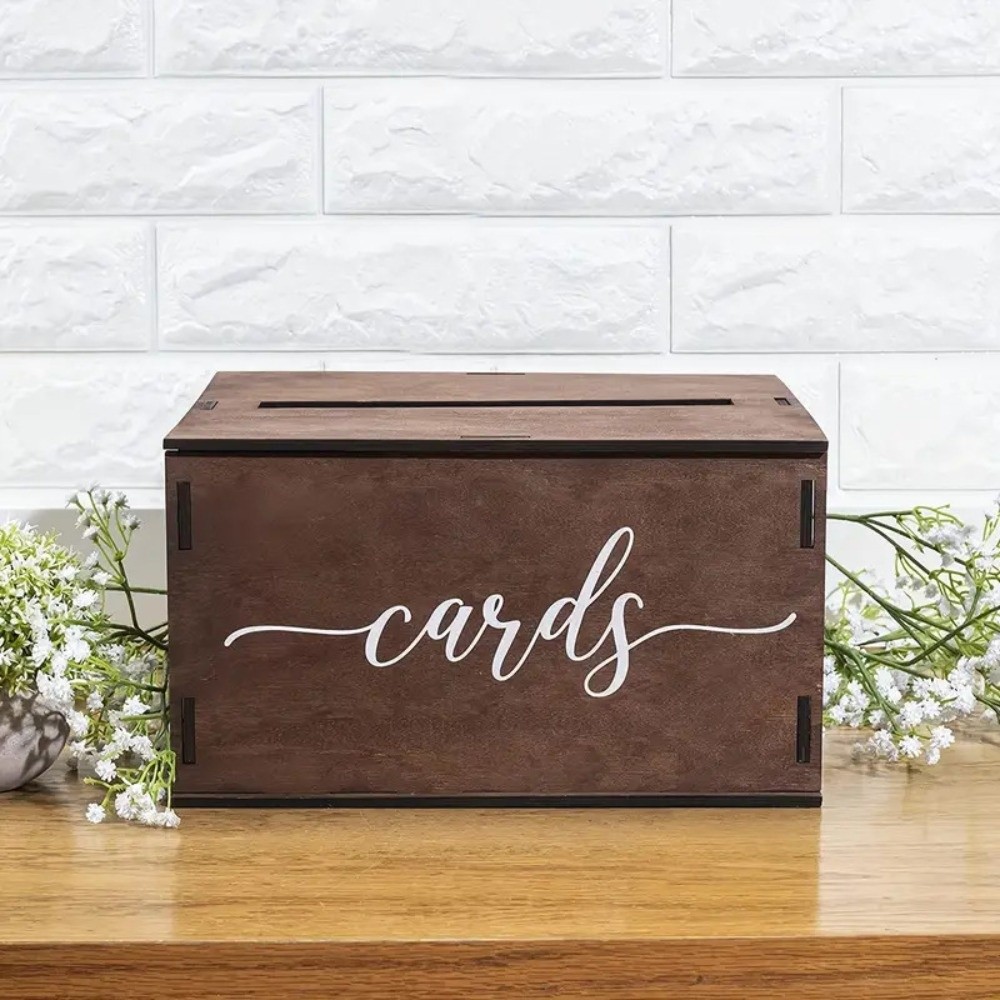 New Wooden Wedding Card Box wi - Wedding Card Box 评论和价格