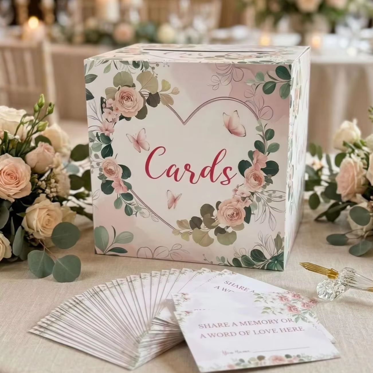 White Floral Wedding Card Box  - Wedding Card Box 评论和价格