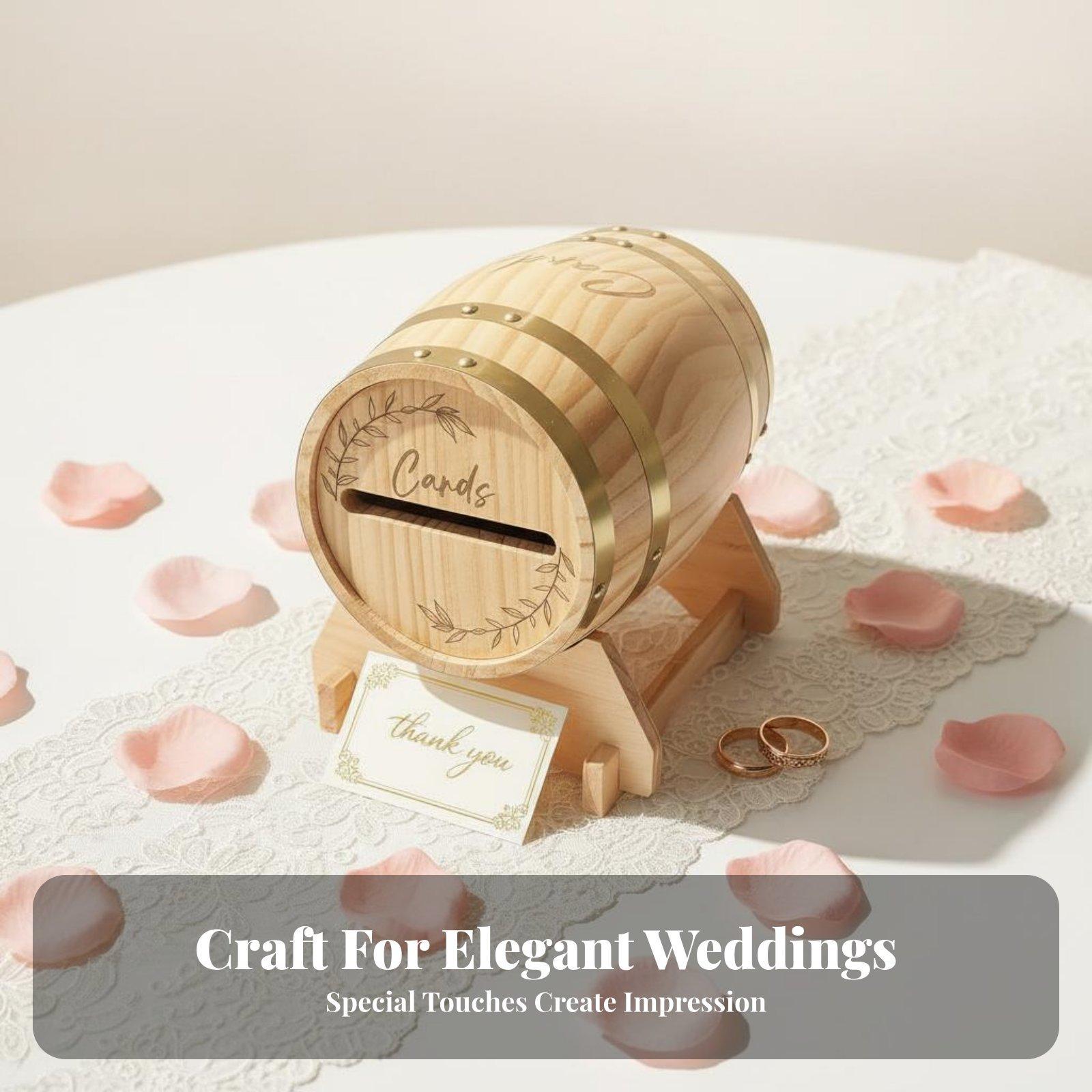 Rustic Solid Wood Card Box Bar - Wedding Card Box 评论和价格